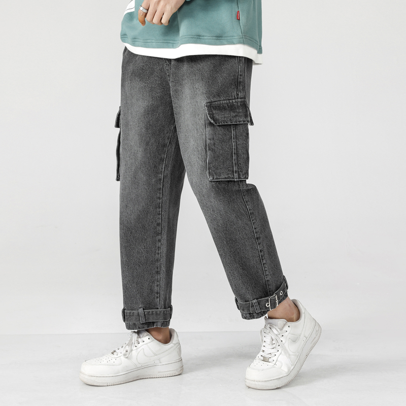 Drawstring Straight Jeans Men's Fashion Washed Retro Multi-pocket Tooling Jeans Men Streetwear Loose Hip Hop Denim Pants -5XL, Light blue
Drawstring Straight Jeans Men's Fashion Washed Retro Multi-pocket Tooling Jeans Men Streetwear Loose Hip Hop Denim Pants -5XL, Light blue