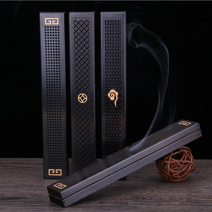 Horizontal Carved Black Wood Rectangular Incense Burner Ebony Long Joss-stick Tray Slender Eaglewood Aquilaria Incense Stick Box
Horizontal Carved Black Wood Rectangular Incense Burner Ebony Long Joss-stick Tray Slender Eaglewood Aquilaria Incense Stick Box