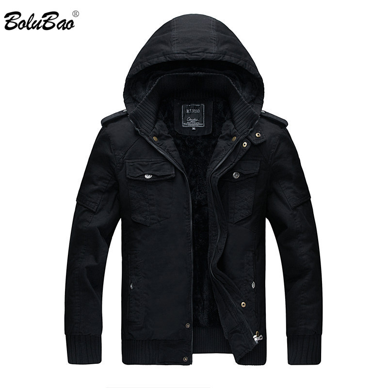 BOLUBAO Men's Winter Jacket Business Cotton Male Bomber Jacket Fashion Men Slim Fit Hooded Coat, Black
BOLUBAO Men's Winter Jacket Business Cotton Male Bomber Jacket Fashion Men Slim Fit Hooded Coat, Black