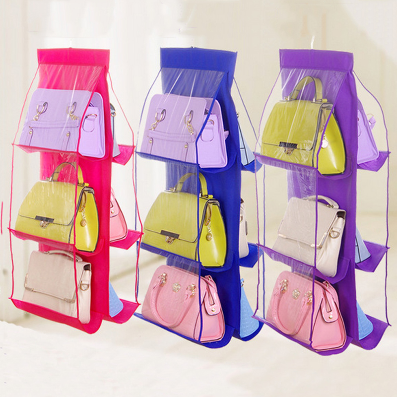 Foldable Hanging Handbag Storage Bag Double Side Transparent 6 Pocket Sundries Tidy Organizer Bag Wardrobe Rack Closet Hanger VT0360
Foldable Hanging Handbag Storage Bag Double Side Transparent 6 Pocket Sundries Tidy Organizer Bag Wardrobe Rack Closet Hanger VT0360
