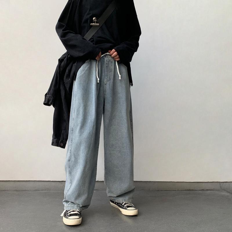 Summer Trendy Elastic Waist Loose Man Jeans Harem Pants -2XL Size Youth Straight Wide Leg Pantalon Hombre Casual Men Jeans, Black
Summer Trendy Elastic Waist Loose Man Jeans Harem Pants -2XL Size Youth Straight Wide Leg Pantalon Hombre Casual Men Jeans, Black