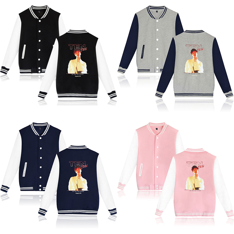 TEN Super Kpop Baseball Jacket Coat Fashion Hip Hop Men Women Hoodie Sweatshirts Long Sleeve Male Hoodies Jackets Tops Plus Size, Black
TEN Super Kpop Baseball Jacket Coat Fashion Hip Hop Men Women Hoodie Sweatshirts Long Sleeve Male Hoodies Jackets Tops Plus Size, Black