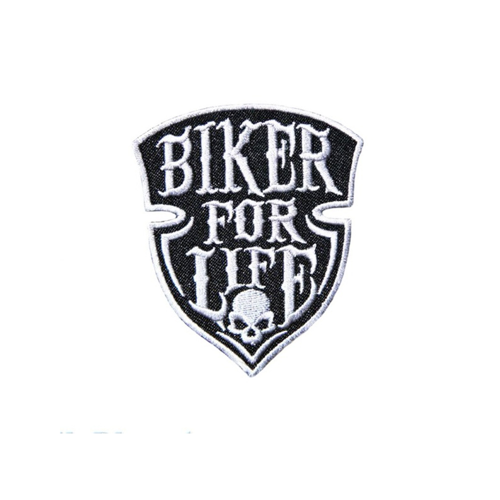 BIKER FOR LIFE MC Club Embroidery Patch Front Size For Clothing Iron On Applique Free Shipping, Black
BIKER FOR LIFE MC Club Embroidery Patch Front Size For Clothing Iron On Applique Free Shipping, Black