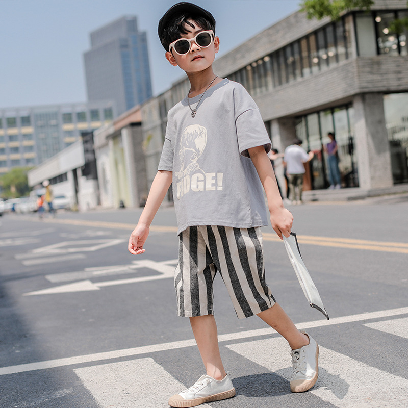 Baby boy's clothes Kids'stuff T-shirt and shorts set Summer wear Cotton clothes Cotton for children, Gray
Baby boy's clothes Kids'stuff T-shirt and shorts set Summer wear Cotton clothes Cotton for children, Gray
