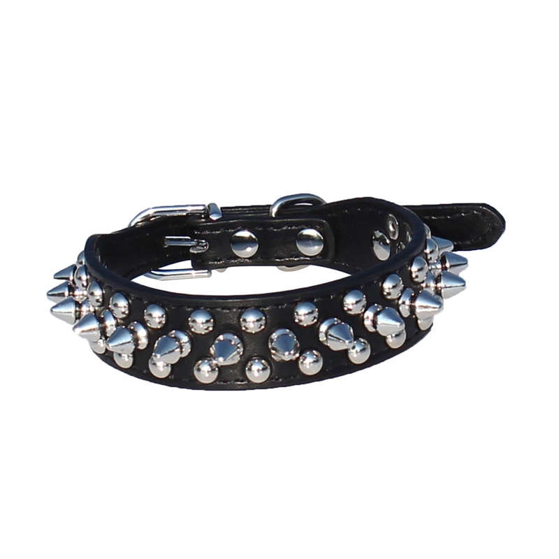 Leather Spiked Studded Dog Collar 1" Wide for Small/X-Small Breeds and Puppies (Black, : For Neck 6-8
Leather Spiked Studded Dog Collar 1" Wide for Small/X-Small Breeds and Puppies (Black, : For Neck 6-8