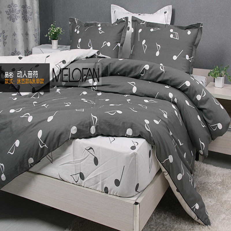 NEW 2017 Modern Music Note Bedding Set 100% Cotton Duvet Cover Comforters 4PC Queen/ Bed Sheet Fitted Cover Free Shipping, Gray
NEW 2017 Modern Music Note Bedding Set 100% Cotton Duvet Cover Comforters 4PC Queen/ Bed Sheet Fitted Cover Free Shipping, Gray