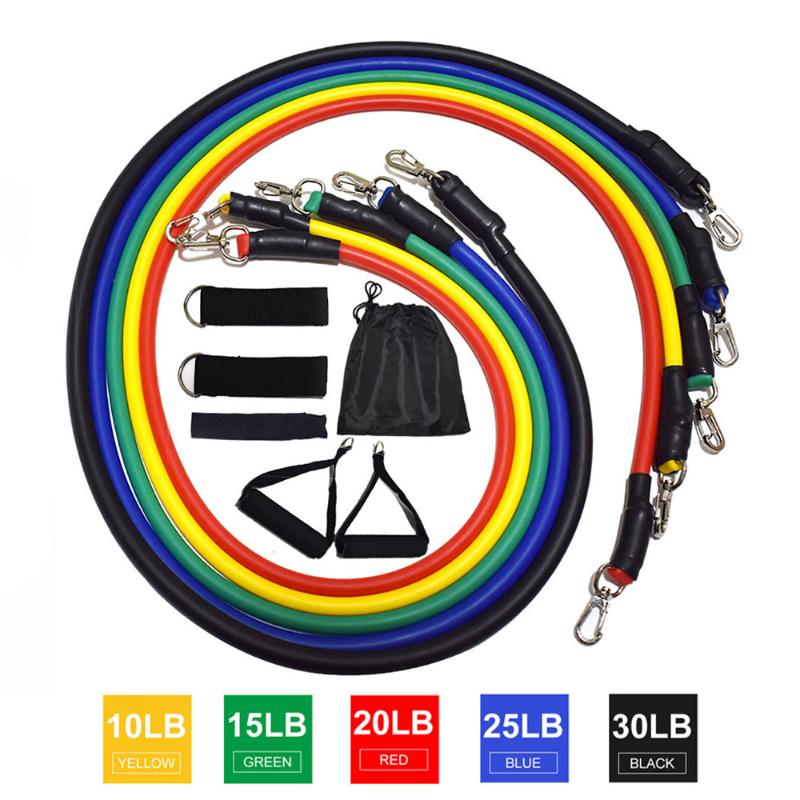 11pcs/set Pull Rope Men Fitness Exercises Equipment set 100 pounds tension Latex Tube Resistance Bands For Body Training Workout
11pcs/set Pull Rope Men Fitness Exercises Equipment set 100 pounds tension Latex Tube Resistance Bands For Body Training Workout