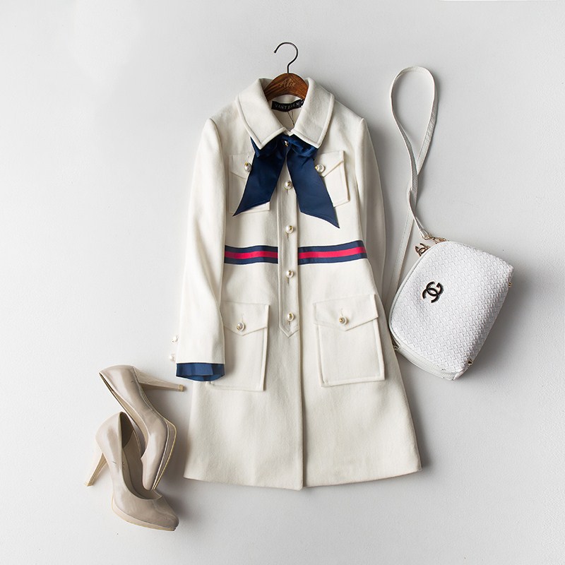 Europe United States 2020 Fashion Autumn Winter Bow Knot Pearl Buckle Cashmere Coat Single Breasted Preppy Style Coat Toyouth, Black
Europe United States 2020 Fashion Autumn Winter Bow Knot Pearl Buckle Cashmere Coat Single Breasted Preppy Style Coat Toyouth, Black