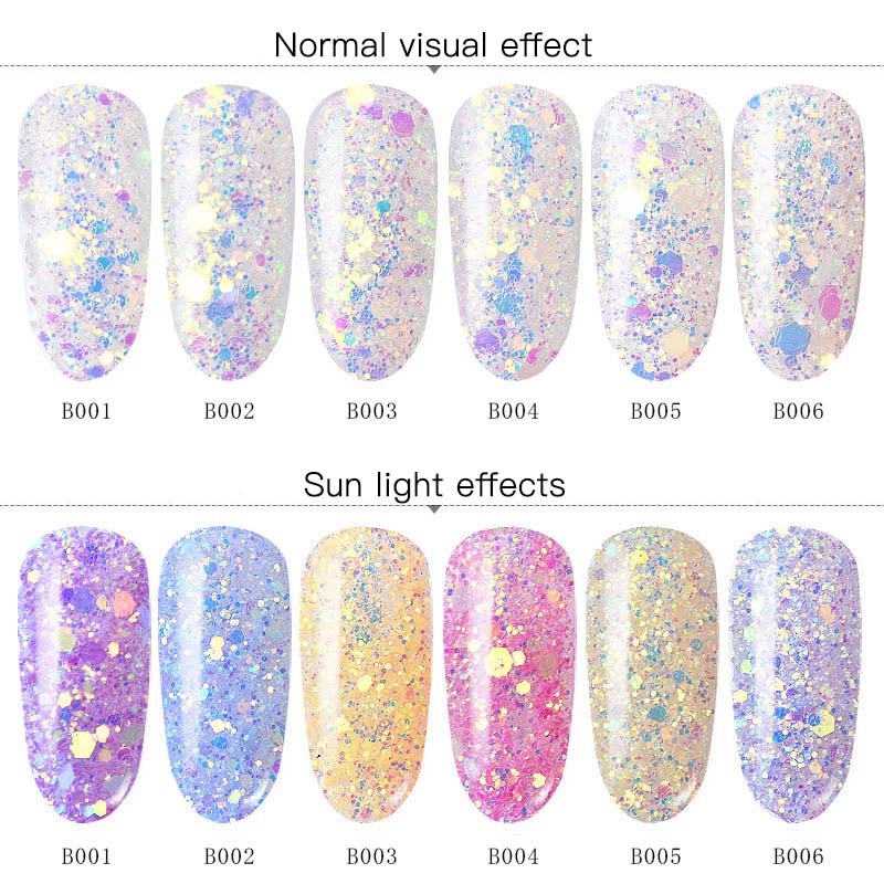 Light Chameleon Color Changing Nail Glitter Sequins Colorful Sparkly Banicure DIY Nail Art 3D Decoration holographic Glitter art B
Light Chameleon Color Changing Nail Glitter Sequins Colorful Sparkly Banicure DIY Nail Art 3D Decoration holographic Glitter art B