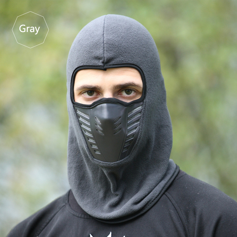 Winter Cycling Outdoor Fleece Warm Full Face Cover Antidust Windproof Ski Mask Snowboard Hood Antidust Bike Thermal Scarf
