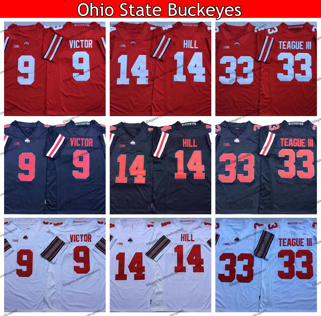 2019 Ohio State Buckeyes 33 Master Teague III 14 K.J. Hill 9 Binjimen Victor College Football Jerseys 7 Dwayne Haskins Jr, White 14
2019 Ohio State Buckeyes 33 Master Teague III 14 K.J. Hill 9 Binjimen Victor College Football Jerseys 7 Dwayne Haskins Jr, White 14