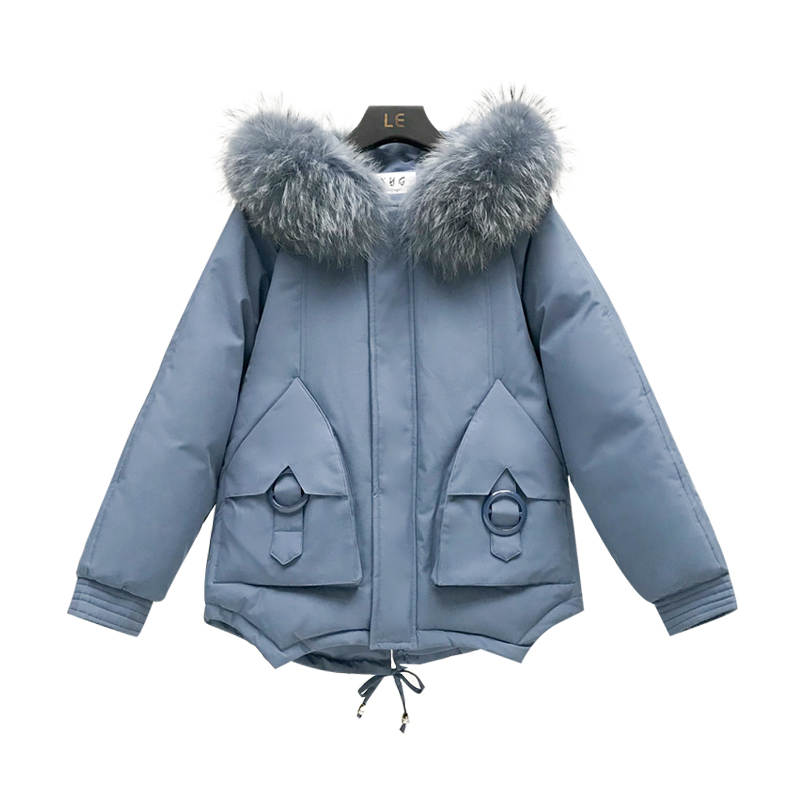 Wholesale women's short paragraph winter new student cotton coat large fur collar coat size S-XXL, Creamy-white
Wholesale women's short paragraph winter new student cotton coat large fur collar coat size S-XXL, Creamy-white