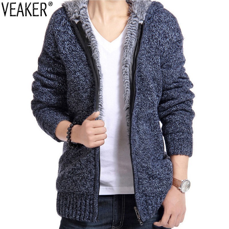 2018 Autumn Men's Zipper Sweatercoat Sweaters Fleece Hooded Knitted Jacket Coat Winter Casual Thick Sweater coats Knitwear -2XL, Purple
2018 Autumn Men's Zipper Sweatercoat Sweaters Fleece Hooded Knitted Jacket Coat Winter Casual Thick Sweater coats Knitwear -2XL, Purple