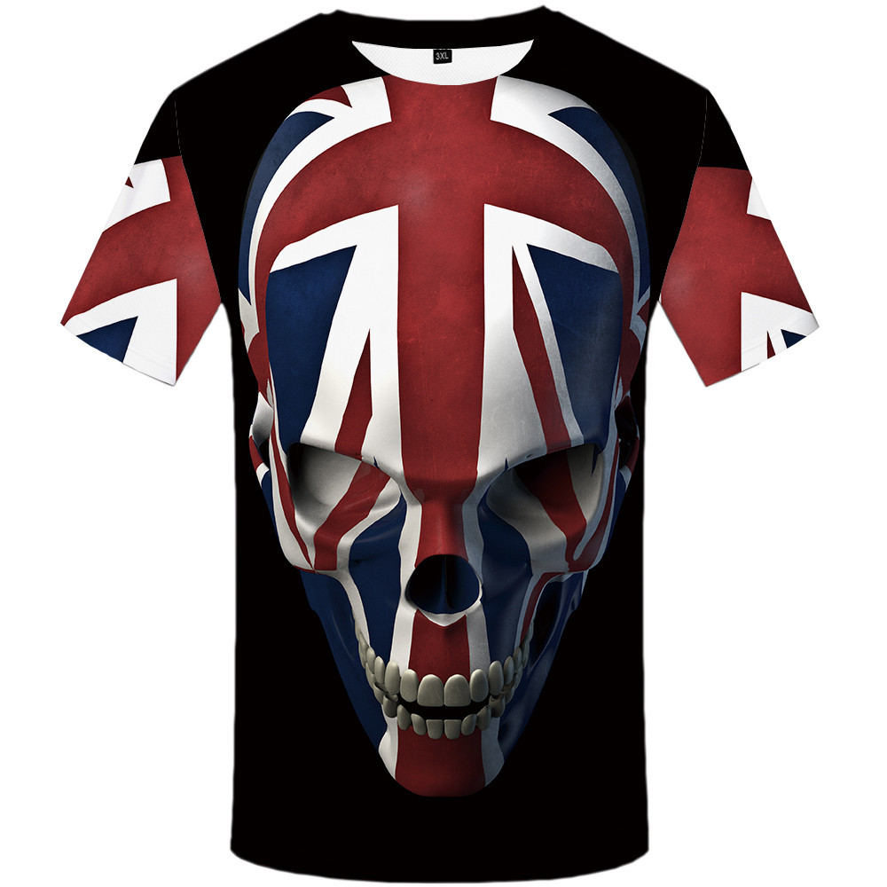 Brand Designer T Shirt Men Black Anime Tshirt United Kingdom Gothic 3d Print T-shirt Punk Rock Clothes Casual Hip Hop Mens Clothing
Brand Designer T Shirt Men Black Anime Tshirt United Kingdom Gothic 3d Print T-shirt Punk Rock Clothes Casual Hip Hop Mens Clothing
