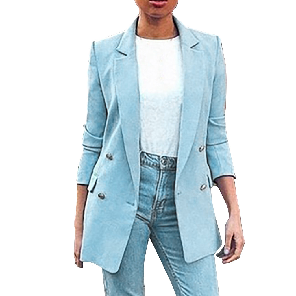 Womail Woman Coat Suit 2019 Womens Ladies Solid Turn Down Collar Button Business Coat Long Sleeve, Bu
Womail Woman Coat Suit 2019 Womens Ladies Solid Turn Down Collar Button Business Coat Long Sleeve, Bu