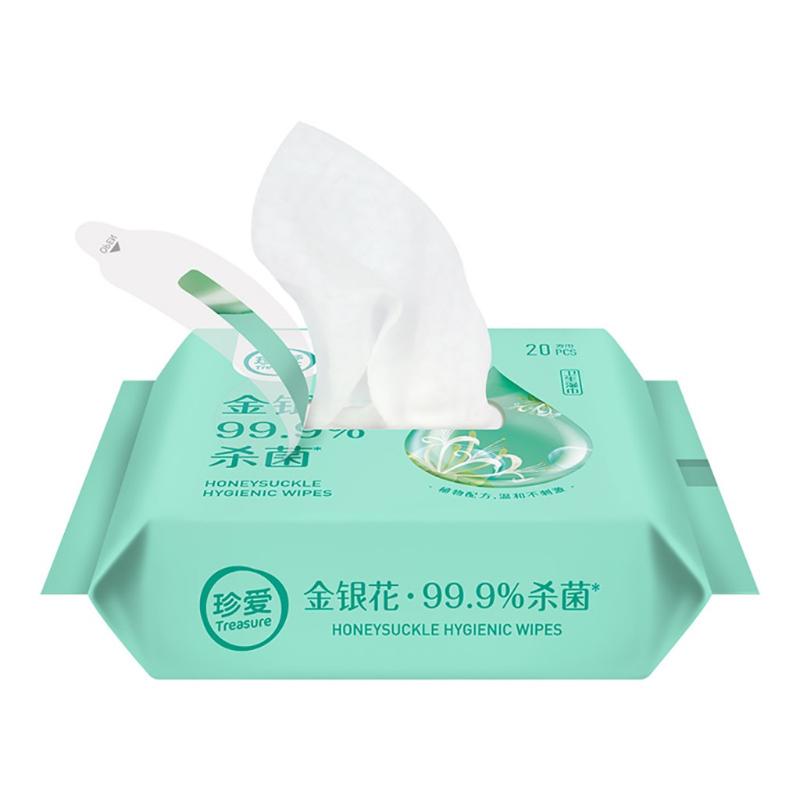 Antibacterial Wet Wipe Tissue Clean Hand Health Care 20Wipes Non-alcoholic Wet Wipe Disposable Disinfection Antibacterial Tool