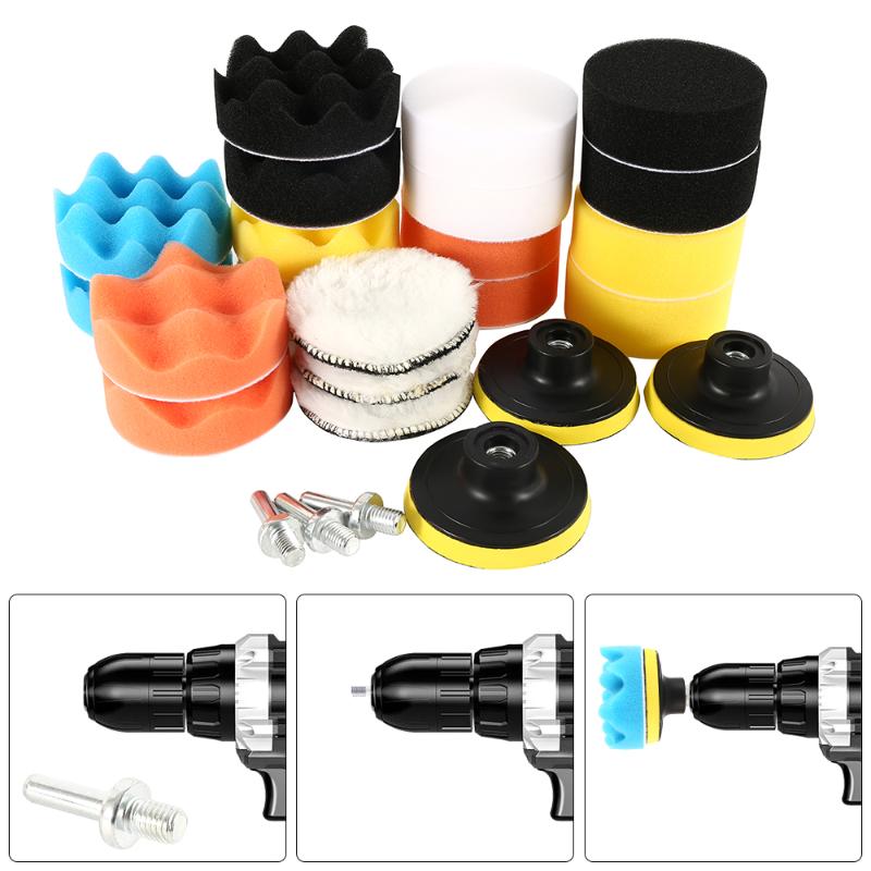 19/22/25PCS Polishing Pad Set Vehicle Cleaning Washing Sponge with Drill Adapter Woolen Foam Buffing Pads Woolen Waxing Pad Tool
19/22/25PCS Polishing Pad Set Vehicle Cleaning Washing Sponge with Drill Adapter Woolen Foam Buffing Pads Woolen Waxing Pad Tool