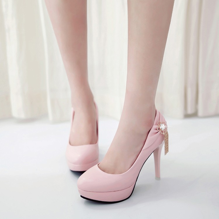 Oversized platform heels women shoes woman pumps ladies Butterfly knot set heel of round head shallow water drill, Black
Oversized platform heels women shoes woman pumps ladies Butterfly knot set heel of round head shallow water drill, Black
