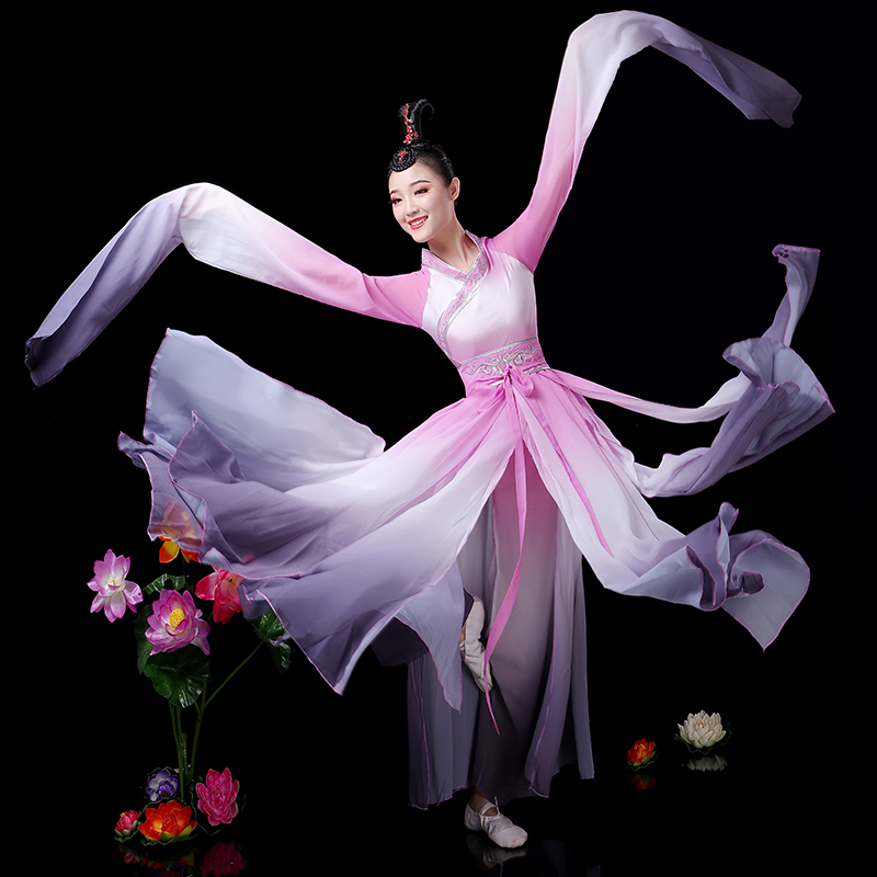 Sleeves Dance Clothing Women's Elegant Classical Chinese-Style Adult Hanfu Women's Dance Costumes, Style 2
Sleeves Dance Clothing Women's Elegant Classical Chinese-Style Adult Hanfu Women's Dance Costumes, Style 2