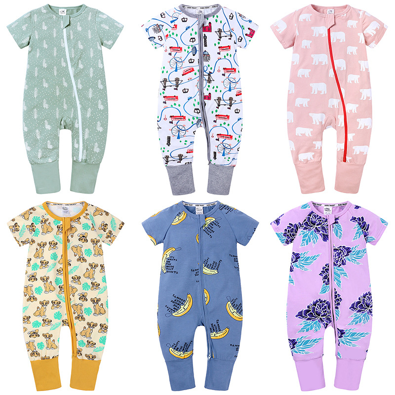 Summer Newborn Baby Girl Boy Clothes Short Sleeve Zipper Romper Jumpsuit Air-conditioned Clothing One Piece Soft Baby Outfit, 18
Summer Newborn Baby Girl Boy Clothes Short Sleeve Zipper Romper Jumpsuit Air-conditioned Clothing One Piece Soft Baby Outfit, 18