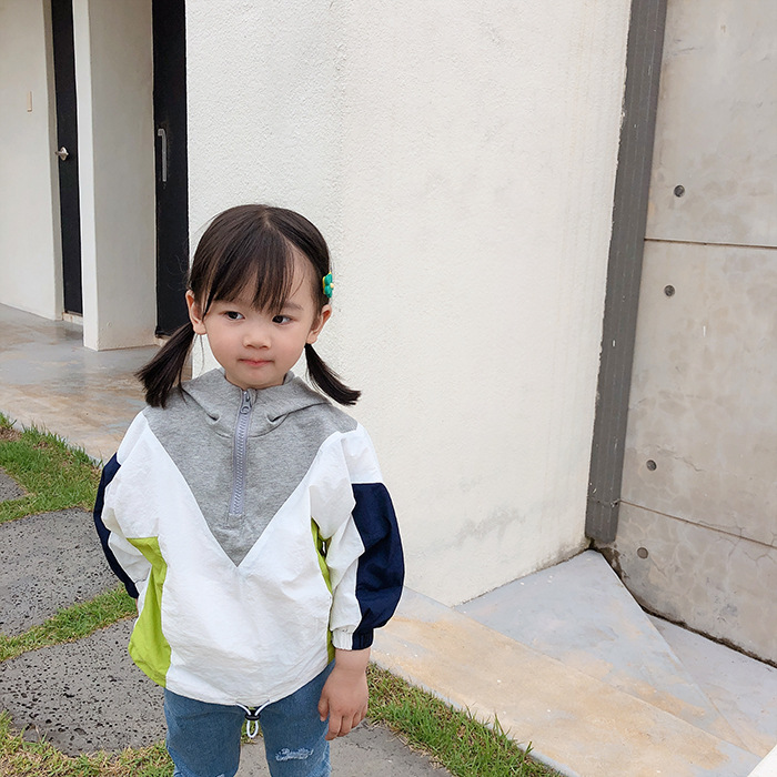 Korean style kids fashion colour blocking patchwork hoodies boys girls colorful long sleeve sweatshirts, Gray
Korean style kids fashion colour blocking patchwork hoodies boys girls colorful long sleeve sweatshirts, Gray