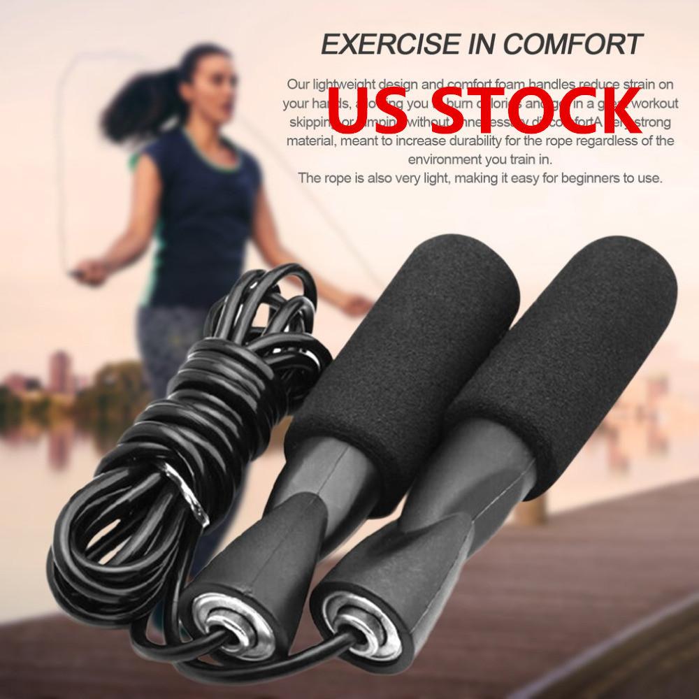 Fast Delivery Aerobic Exercise Boxing Skipping Jump Rope Adjustable Bearing Speed Fitness Black Unisex Women Men Jumprope FY6160
Fast Delivery Aerobic Exercise Boxing Skipping Jump Rope Adjustable Bearing Speed Fitness Black Unisex Women Men Jumprope FY6160