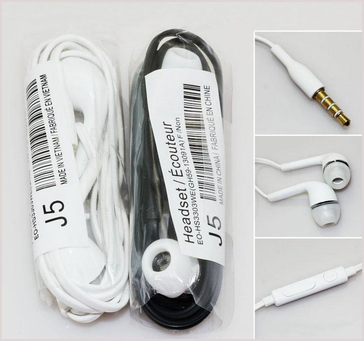 Cheapest Earphone J5 3.5mm In-Ear Headphones Headset with Mic and Remote TPE for Samsung Galaxy S4 S5 S6 S7 S8 Note 7 8 Android Smart Phone, White
Cheapest Earphone J5 3.5mm In-Ear Headphones Headset with Mic and Remote TPE for Samsung Galaxy S4 S5 S6 S7 S8 Note 7 8 Android Smart Phone, White