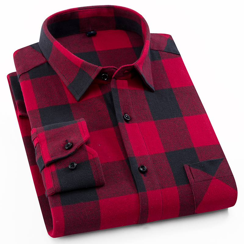 Plaid Shirt 2019 New Autumn Winter Flannel Red Checkered Shirt Men Shirts Long Sleeve Chemise Homme Cotton Male Check Shirts, White;black
Plaid Shirt 2019 New Autumn Winter Flannel Red Checkered Shirt Men Shirts Long Sleeve Chemise Homme Cotton Male Check Shirts, White;black