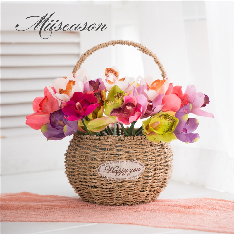 Artificial flowers 7 head orchid home decoration hotel table fake flower decoration wedding bride bridesmaid holding bouquet, Random color
Artificial flowers 7 head orchid home decoration hotel table fake flower decoration wedding bride bridesmaid holding bouquet, Random color