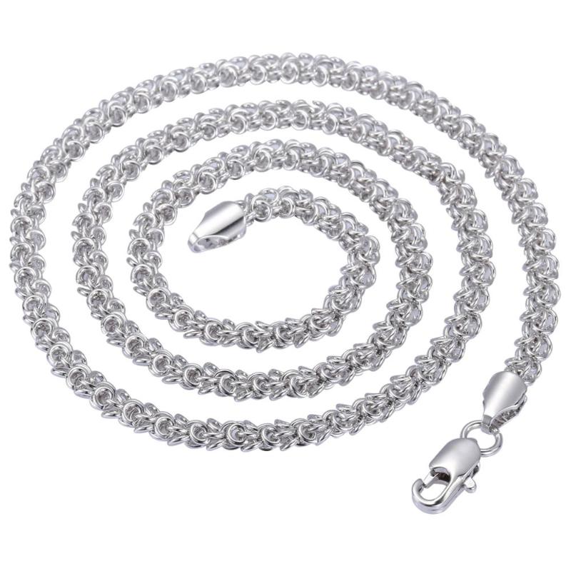 5mm Wide Necklace for Women Men Unisex Swirl Link White Gold Filled Womens Mens Link Chain 20 24inch Jewelry Gifts LGN327
5mm Wide Necklace for Women Men Unisex Swirl Link White Gold Filled Womens Mens Link Chain 20 24inch Jewelry Gifts LGN327