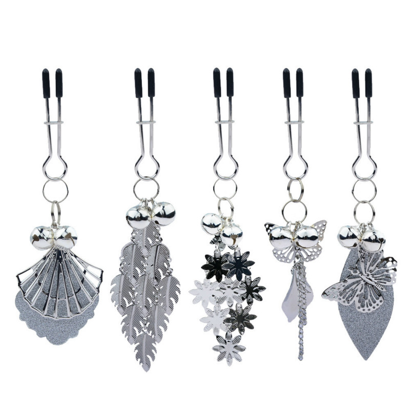 Other 2021 Fake Piercing Breast Clip Pendant Bell