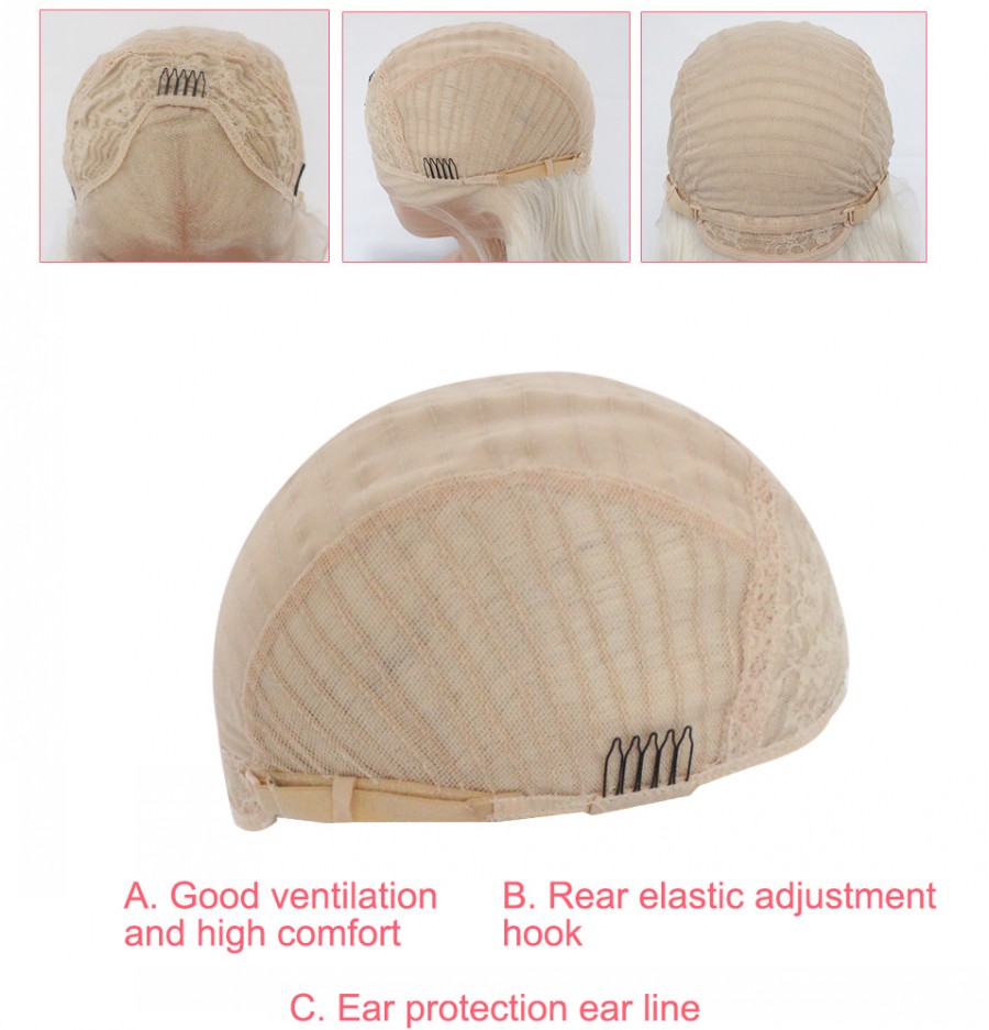 Free Part Yellow color Long wavy Wigs for White Women new natural soft Synthetic Lace Front Wigs Cosplay Party