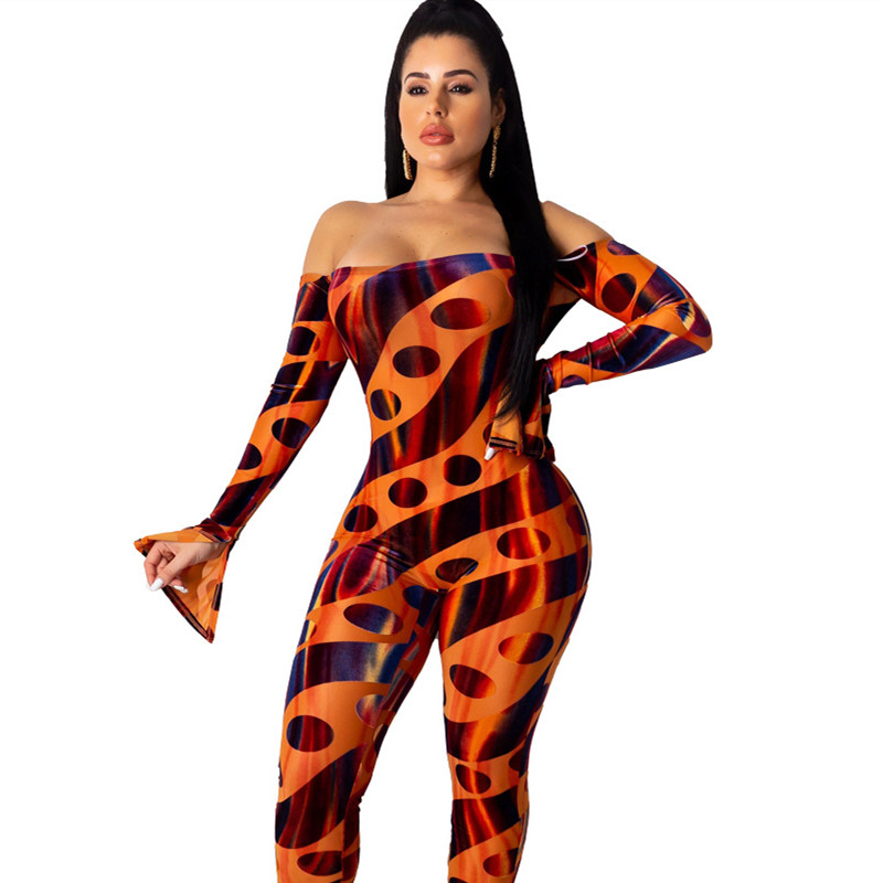 New fashion backless women print jumpsuit sexy long sleeve women overalls ladies sexy club romper bodysuit DM7261, Orange
New fashion backless women print jumpsuit sexy long sleeve women overalls ladies sexy club romper bodysuit DM7261, Orange