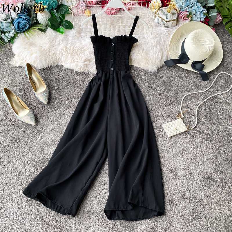Woherb Casual Summer Beach 2020 Sexy Women Jumpsuit Romper Strapless Split Ruffle Pleated Jumpsuits Off Shoulder Romper, Black
Woherb Casual Summer Beach 2020 Sexy Women Jumpsuit Romper Strapless Split Ruffle Pleated Jumpsuits Off Shoulder Romper, Black