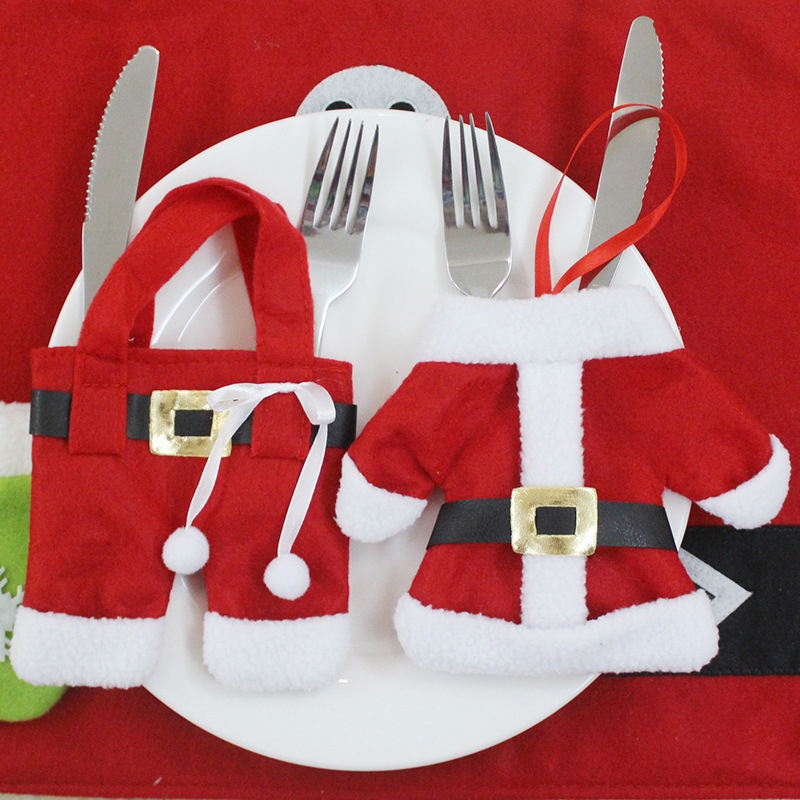 New Year Christmas Holder Cutlery Knife Fork Cutlery Set Trousers Skirt 2018 Christmas Decorations Full Of Vitality Happy 2 Pcs
New Year Christmas Holder Cutlery Knife Fork Cutlery Set Trousers Skirt 2018 Christmas Decorations Full Of Vitality Happy 2 Pcs