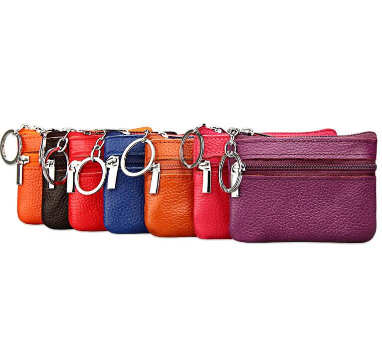Soft leather zip coin purse Mini Purse Wallet with keychain zipper pouch Storage Bags Women Free Ship
Soft leather zip coin purse Mini Purse Wallet with keychain zipper pouch Storage Bags Women Free Ship