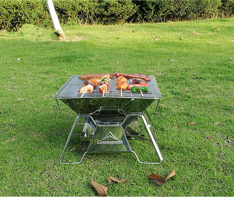 Stainless steel folding light barbecue grill outdoor barbecue camping picnic utensils
Stainless steel folding light barbecue grill outdoor barbecue camping picnic utensils