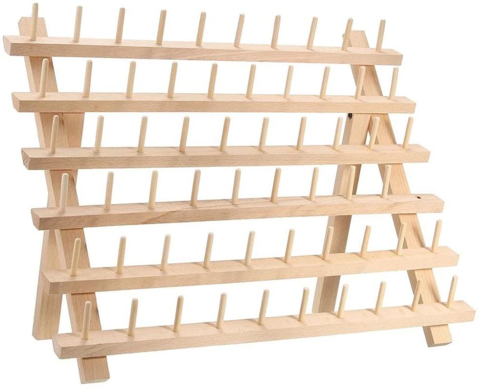 Home 60 Spool Wooden Thread Rack and Organizer Solid Wood Shelf Folding Spool Storage Rack for Sewing Quilting Embroidery
Home 60 Spool Wooden Thread Rack and Organizer Solid Wood Shelf Folding Spool Storage Rack for Sewing Quilting Embroidery