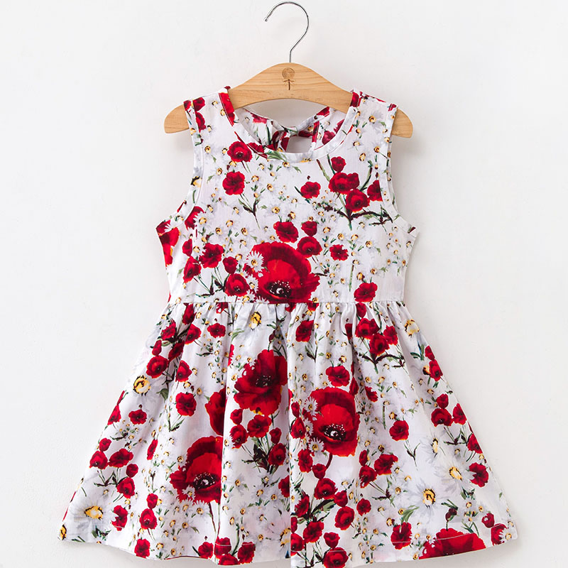 Kids Dresses for Girls Sleeveless Floral Print Dress New Year Princess Dress Children Clothes Baby Cotton Princess Outfits, K10
Kids Dresses for Girls Sleeveless Floral Print Dress New Year Princess Dress Children Clothes Baby Cotton Princess Outfits, K10