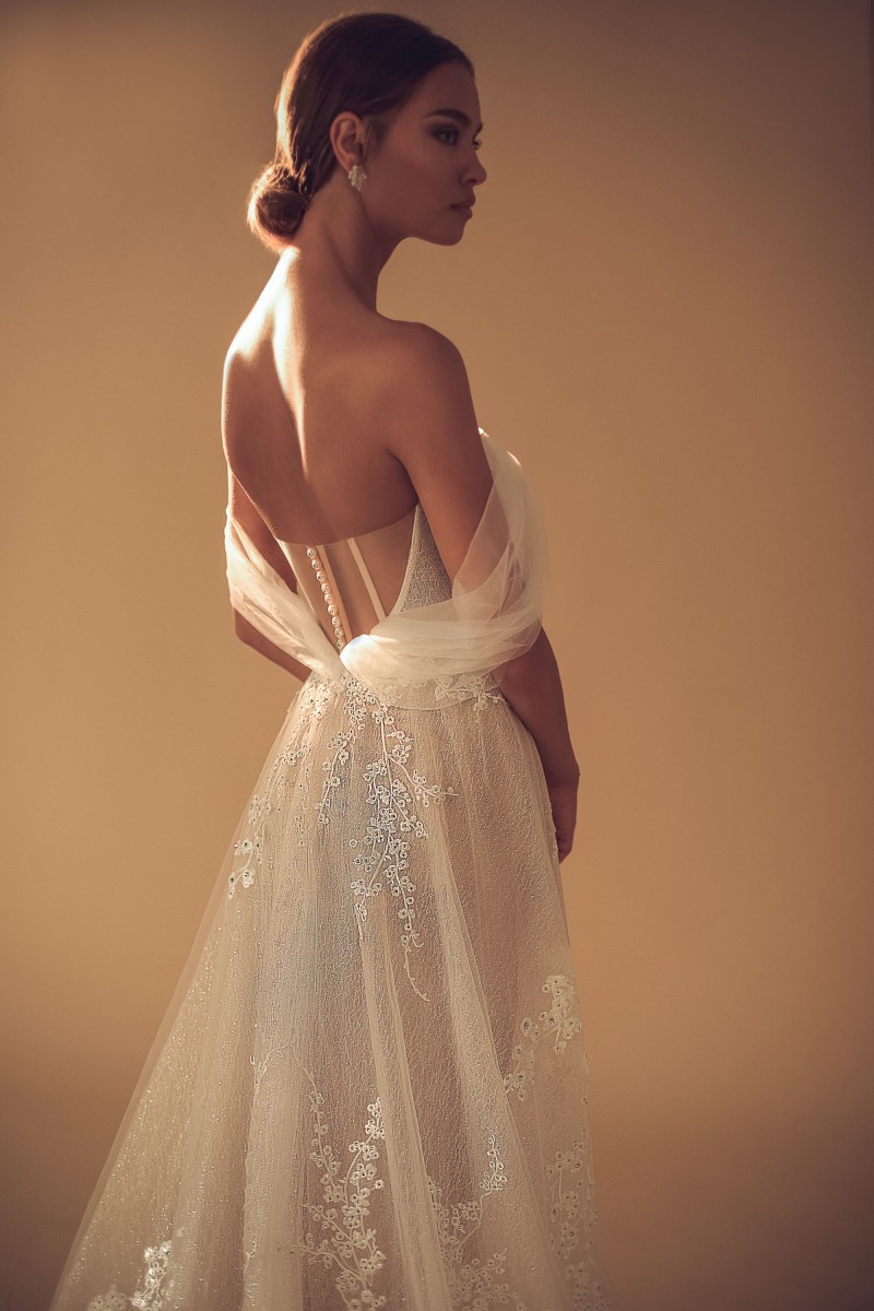 Elihav Sasson 2019 Wedding Dresses Off The Shoulder Beads Boho Bohemian Lace Appliqued Wedding Dress Bridal Gown robe de mariée