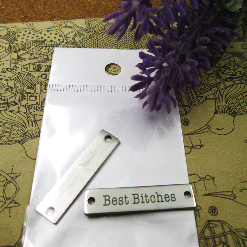 40pcs--"Best Bitches Connector"stainless steel charms more style for choosing DIY Charms pendants for necklace
40pcs--"Best Bitches Connector"stainless steel charms more style for choosing DIY Charms pendants for necklace