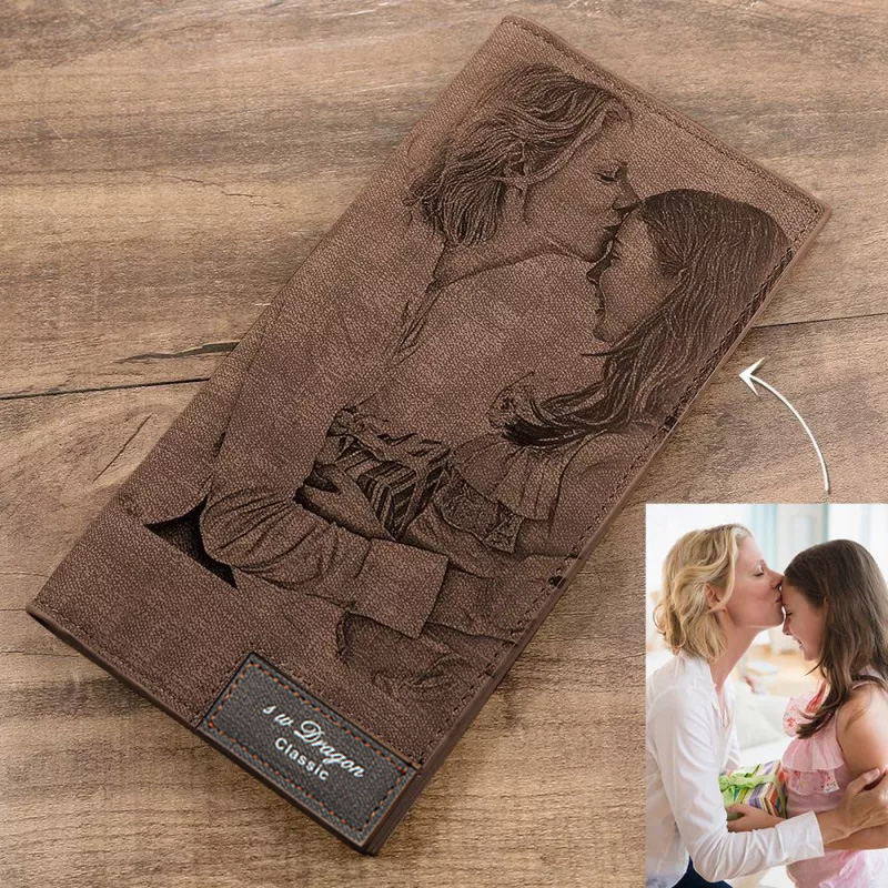Men's Long Style Bifold Custom Inscription Photo Engraved PU Leather Wallet Soft Stitching Leather Wallet Slim, Wallet card
Men's Long Style Bifold Custom Inscription Photo Engraved PU Leather Wallet Soft Stitching Leather Wallet Slim, Wallet card