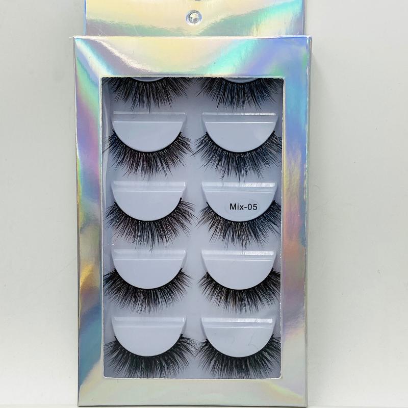 ISEEN 5Pairs Thick False Eyelashes Cross Lashes Curling Messy Soft Makeup Tools Natural Long Eyelash Extension
ISEEN 5Pairs Thick False Eyelashes Cross Lashes Curling Messy Soft Makeup Tools Natural Long Eyelash Extension