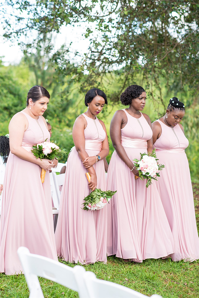 Blush Pink Chiffon A-line Bridesmaid Dress Cheap African Wedding Guest Dress Long Formal Party Maid Of Honor Gown
Blush Pink Chiffon A-line Bridesmaid Dress Cheap African Wedding Guest Dress Long Formal Party Maid Of Honor Gown