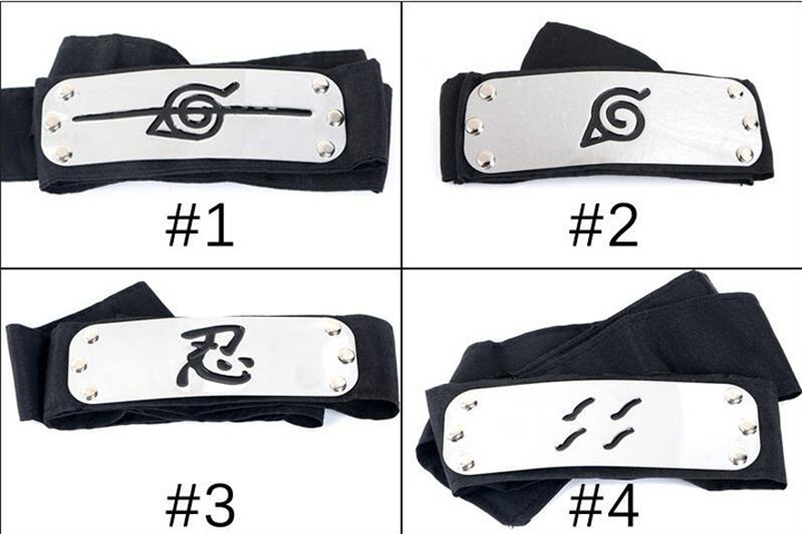 PrettyBaby ANIME Naruto Headband 95cm Leaf Village Logo Konoha Kakashi Akatsuki Members Cosplay Costume Accessories blue red black in stock