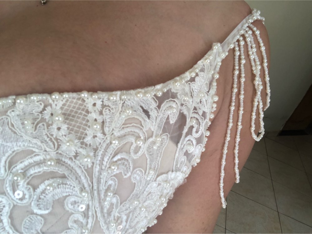 Vestido de noiva Unique Lace Mermaid Wedding Dresses Pearls Spaghetti Straps Bride Dress 2020 Elegant Bridal Wedding Gowns