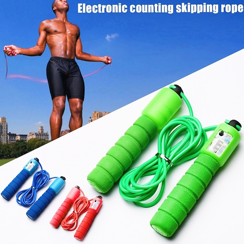 Jump Ropes with Counter Sports Fitness Adjustable Fast Speed Counting Jump Skip Rope Skipping Wire
Jump Ropes with Counter Sports Fitness Adjustable Fast Speed Counting Jump Skip Rope Skipping Wire