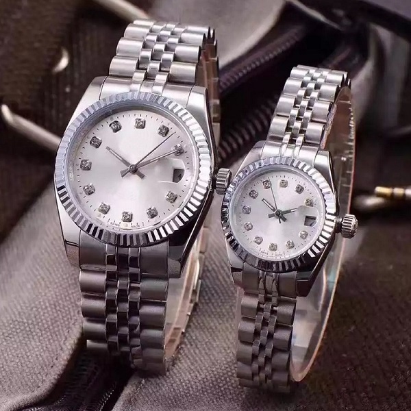 Men WOmen Wristwatches Lovers Couples Style Classic Automatic Movement Mechanical Fashion Mens Womens Watch Watches Wristwatch