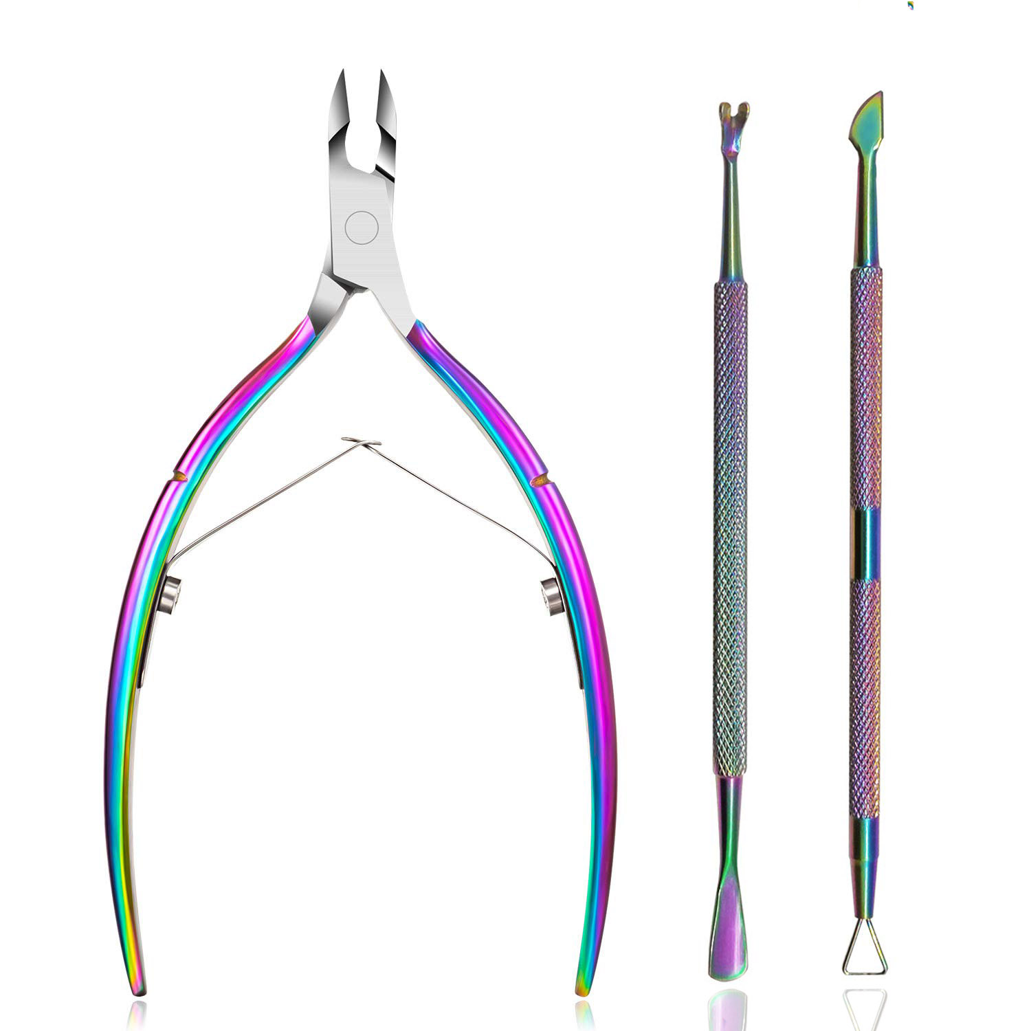 wholesales 3 Pieces Cuticle Nipper with Cuticle Pusher Cutter Stainless Steel Cuticle Trimmer Clipper Nail Gel Remover Tools for Fingernails
wholesales 3 Pieces Cuticle Nipper with Cuticle Pusher Cutter Stainless Steel Cuticle Trimmer Clipper Nail Gel Remover Tools for Fingernails