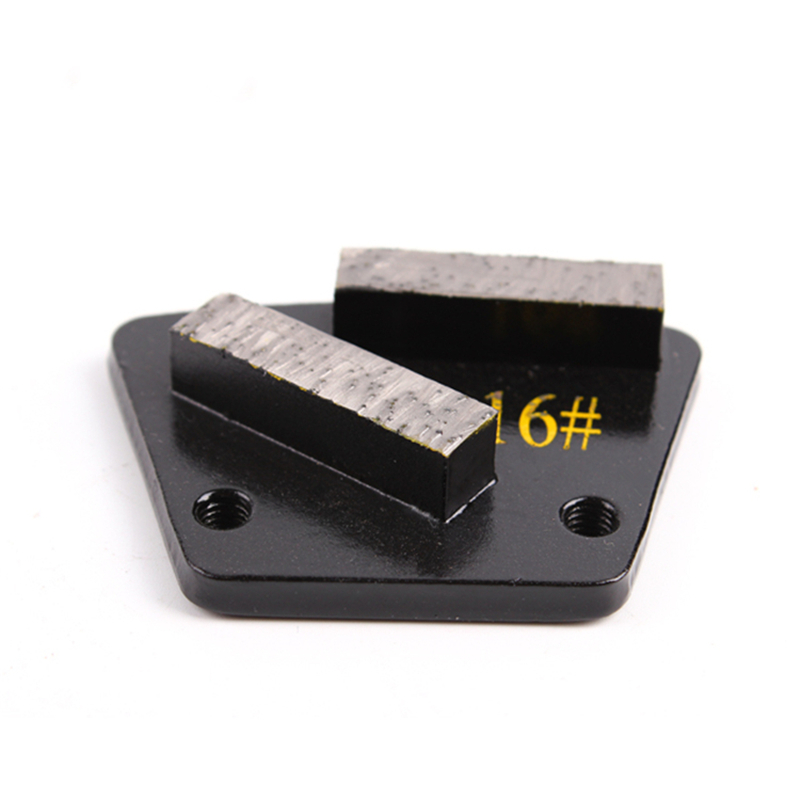 ASL05 Diamond Grinding Shoes Diamond Grinding Disc with Two Segments for Concrete and Terrazzo Floor 9 Pieces One Set